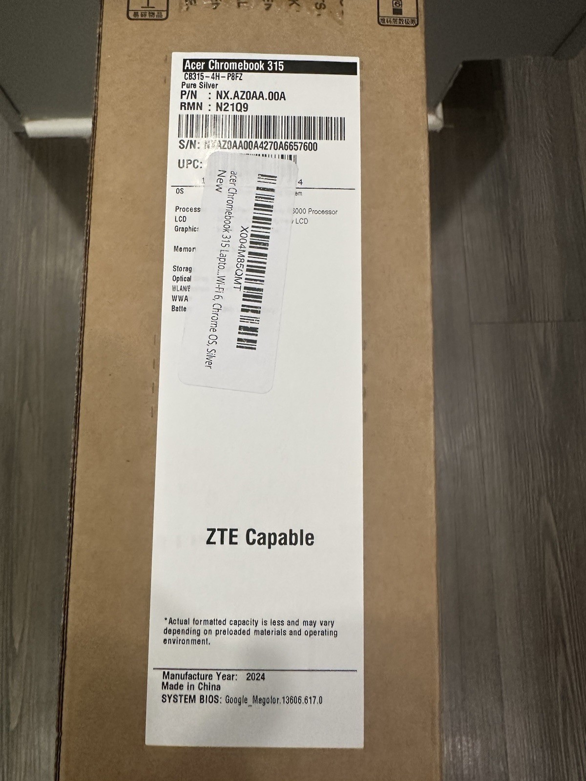 Acer Chromebook 315 CB315-8H-81DP 15.6" FHD 4GB 64GB Kompanio 540 - NEW SEALED