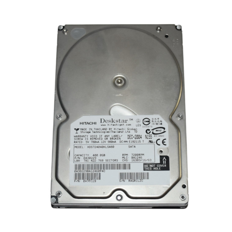Hitachi Deskstar 7K400 400GB 7.2K SATA 1.5G 3.5" Hard Drive HDD HDS724040KLSA80