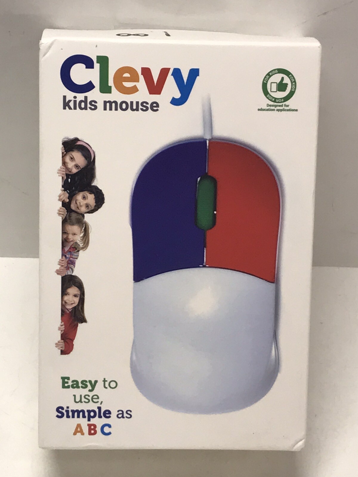 Clevy Kids Mouse - Colorful Ergonomic USB Computer and Laptop Kids Mouse