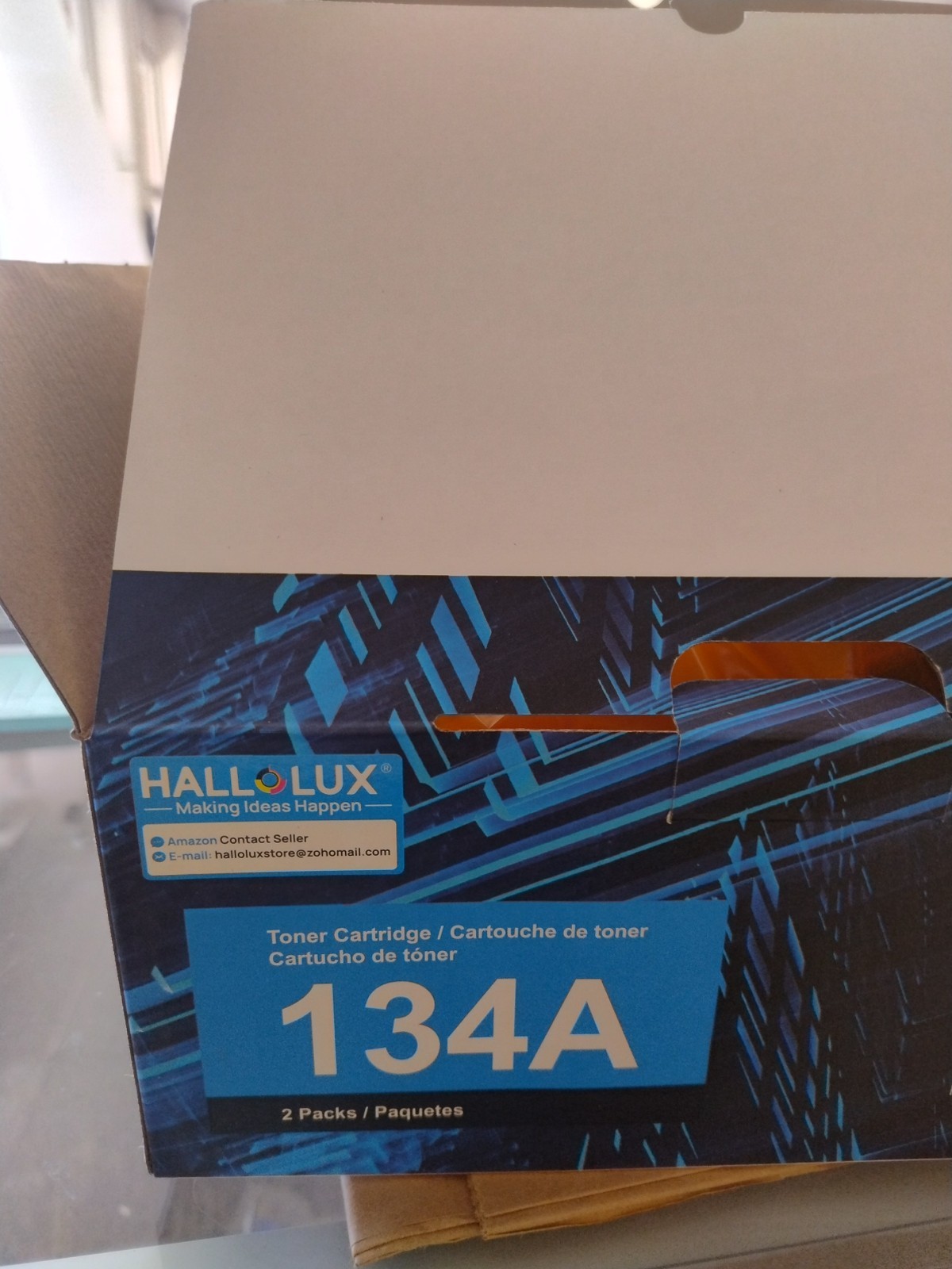 (2 PCS) HALLOLUX 134A Toner Cartridges Black Replacement for 134A__MNL
