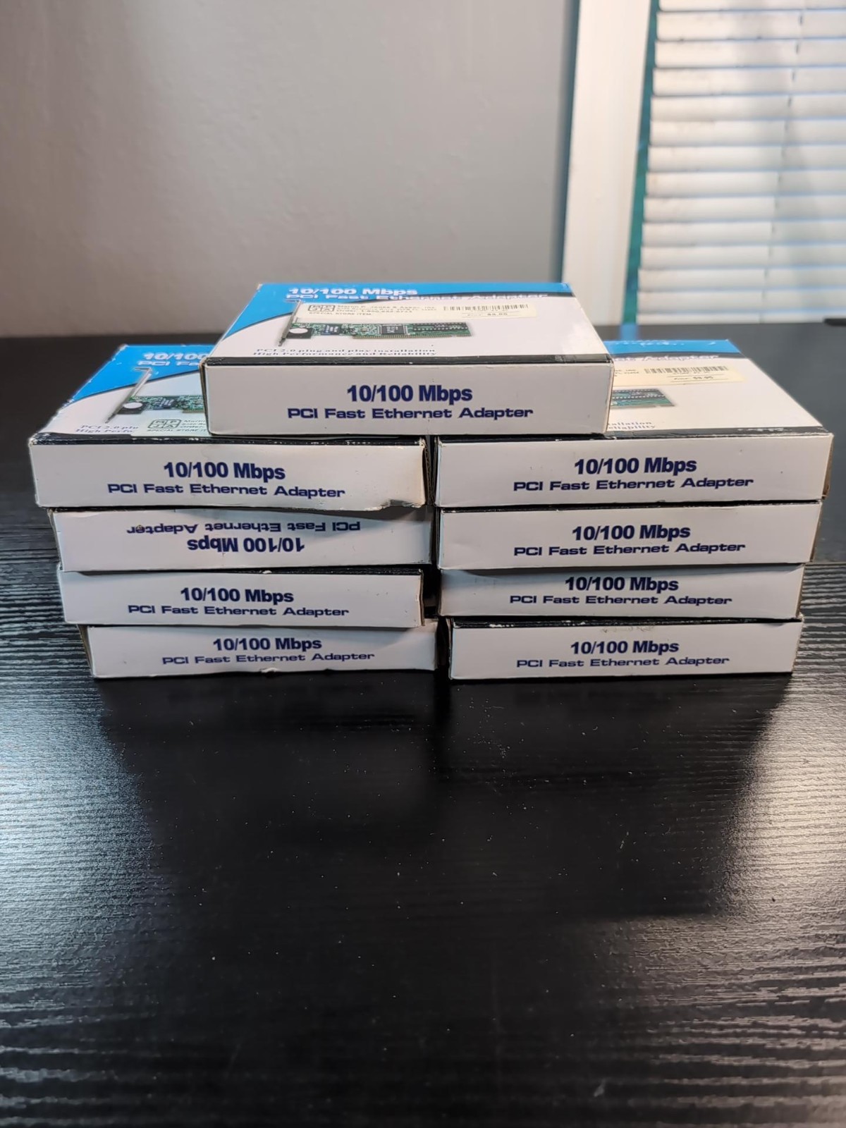 Lot of 9 Realtek RTL8139D PCI 10/100 Ethernet LAN Cards RJ45 New Old Stock