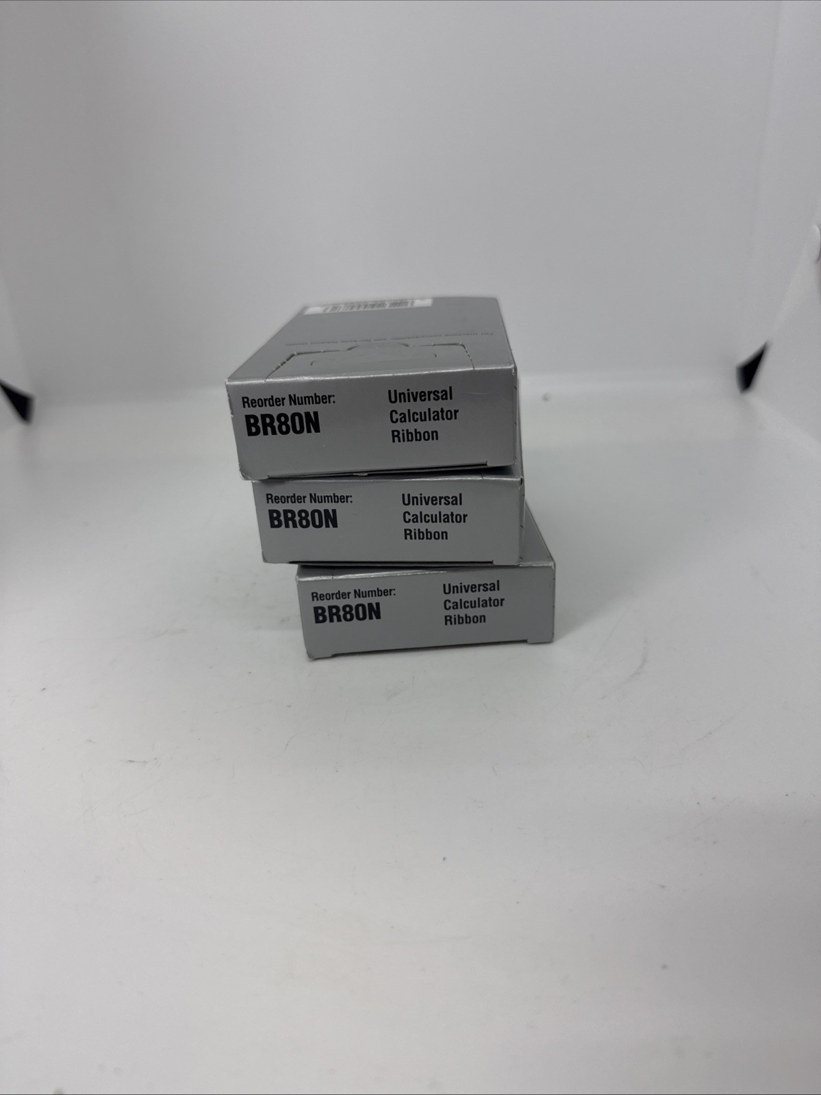 New NOS NU-KOTE BR80N Universal Calculator Ribbon Black/Red Sealed - Pack of 3