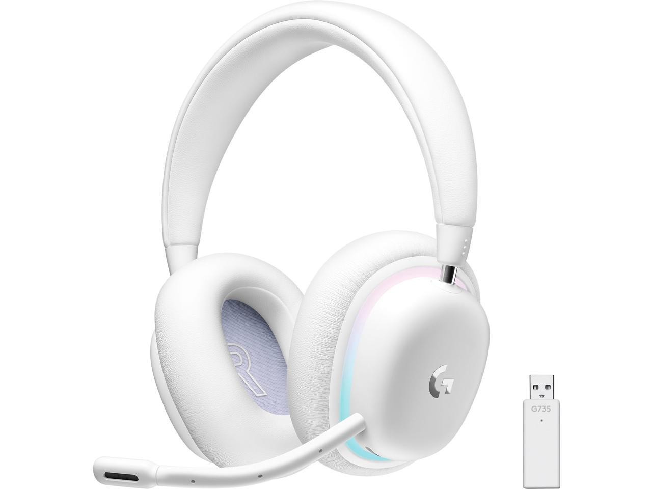 G735 Wireless Gaming Headset, Customizable LIGHTSYNC RGB Lighting, Logitech