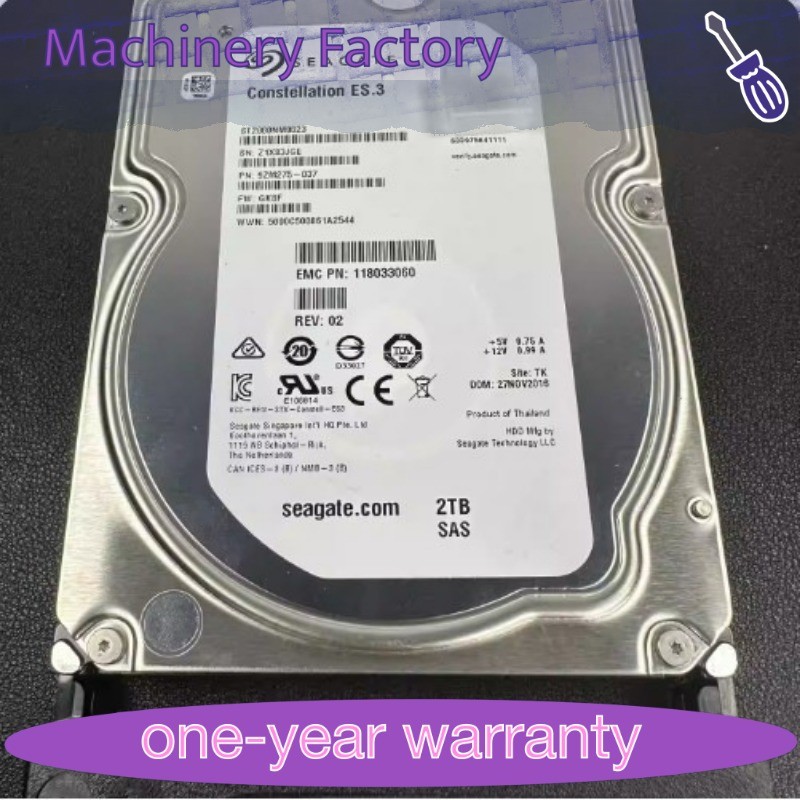1PCS New EMC X-2UC-2TBS 005032930 005032931 DD2200 DD2500 2T SAS Hard Drive