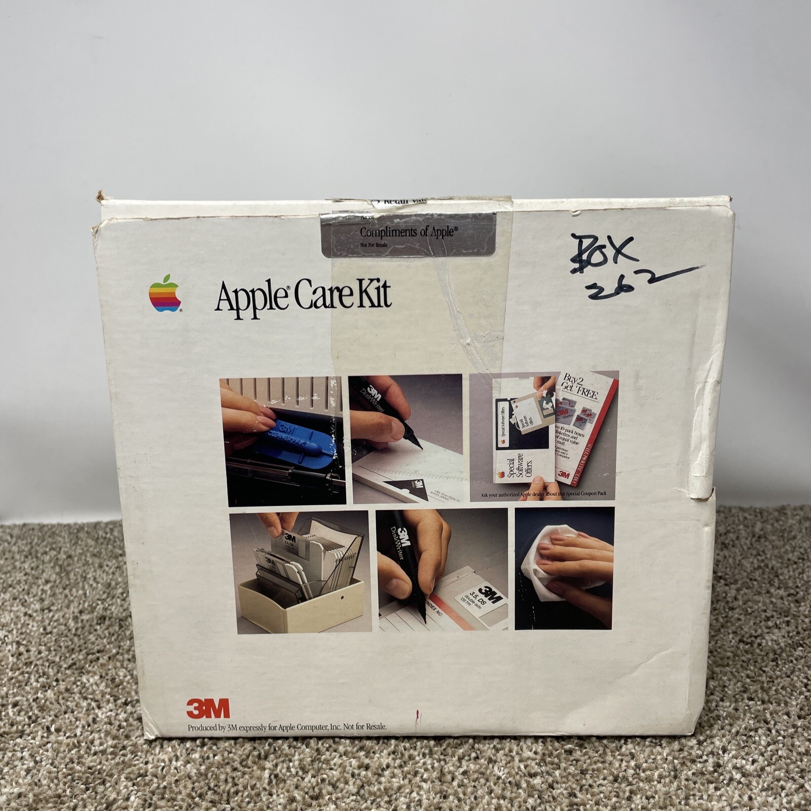Vintage Apple Macintosh Apple Care Kit BOX ONLY
