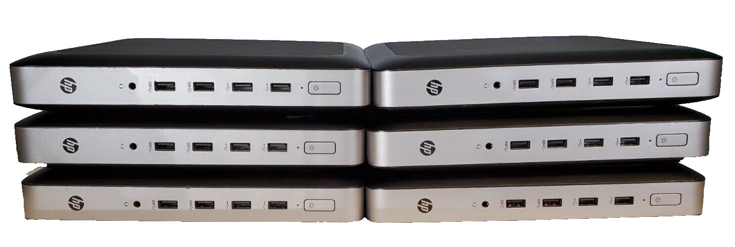 Used Lot of 6 HP t630 Thin Client, AMD GX-420GI, 4GB, Mixed Grade C & D *TESTED*