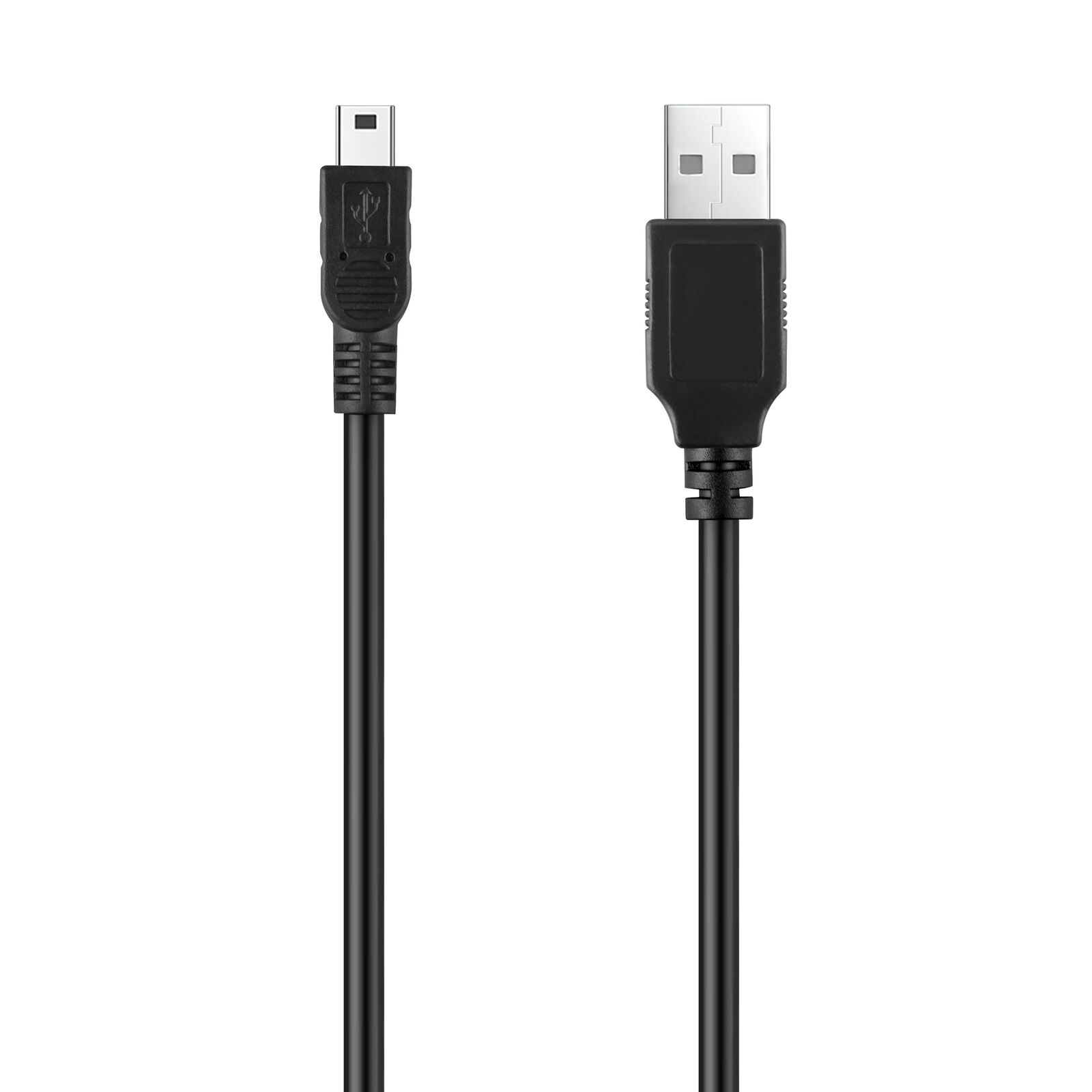 5ft Standard USB 2.0 PC Connect Data Sync Cable Cord Type A Male to Mini B Male