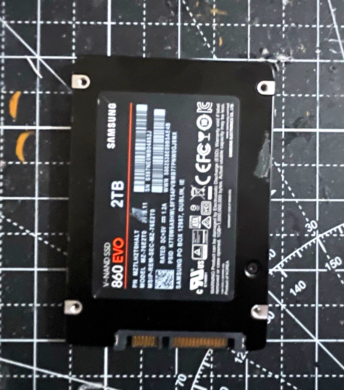 Samsung 860 EVO 2TB 2.5in SATA III Internal Solid State SSD Black MZ-76E2T0