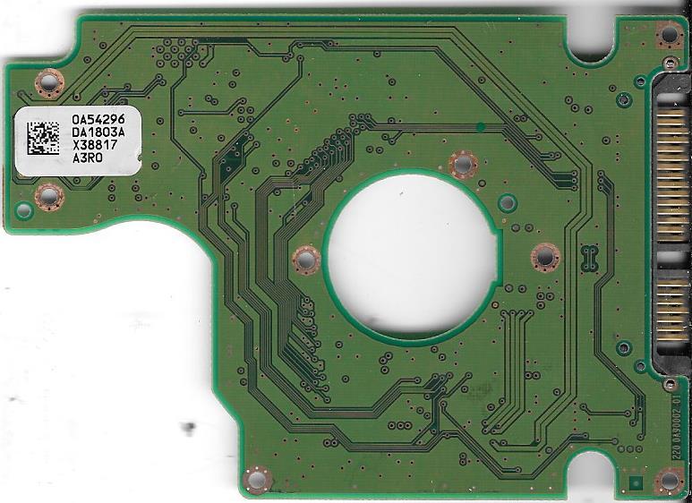 HITACHI HTS542516K9SA00 160GB SATA PCB BOARD P/N: 0A54914  MLC: DA2153
