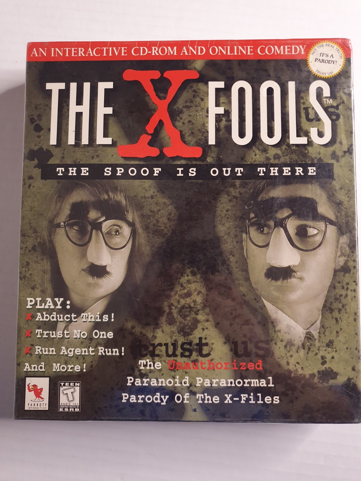 The X Fools SE PC CD popular UFO alien TV show sci-fi paranormal parody game 