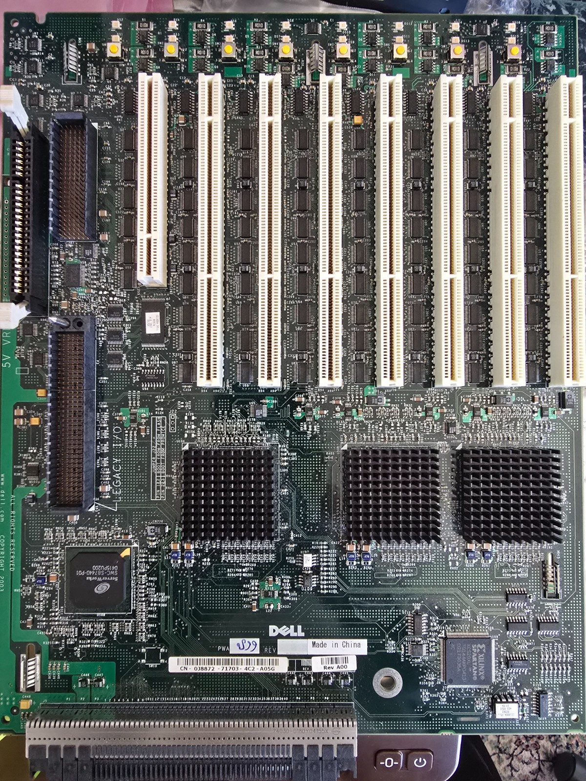 Dell 0J8872 PowerEdge 6600 6650 I/O Board Gold Contacts High Grade E-Scrap