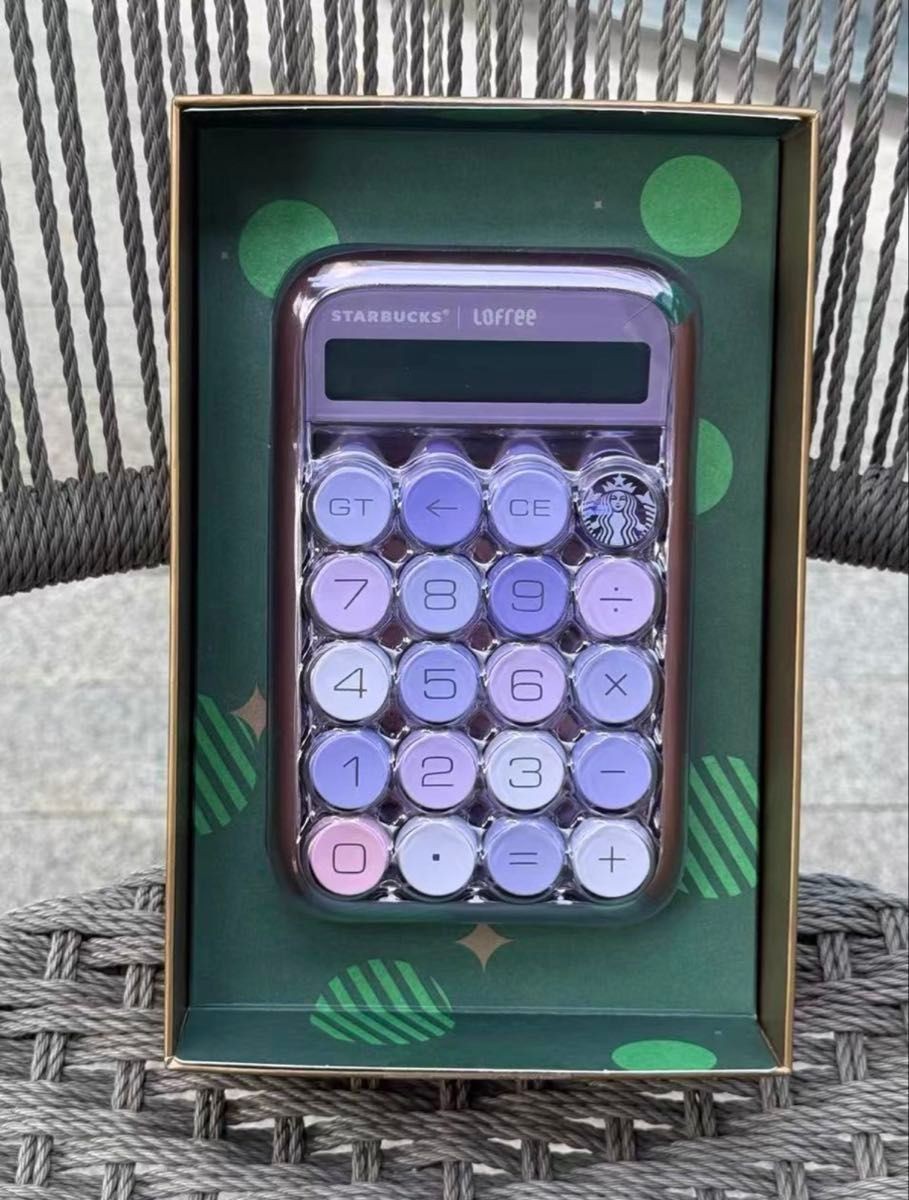 Lofree x Starbucks 2024 China Limited Edition Retro Typewriter Calculator Purple