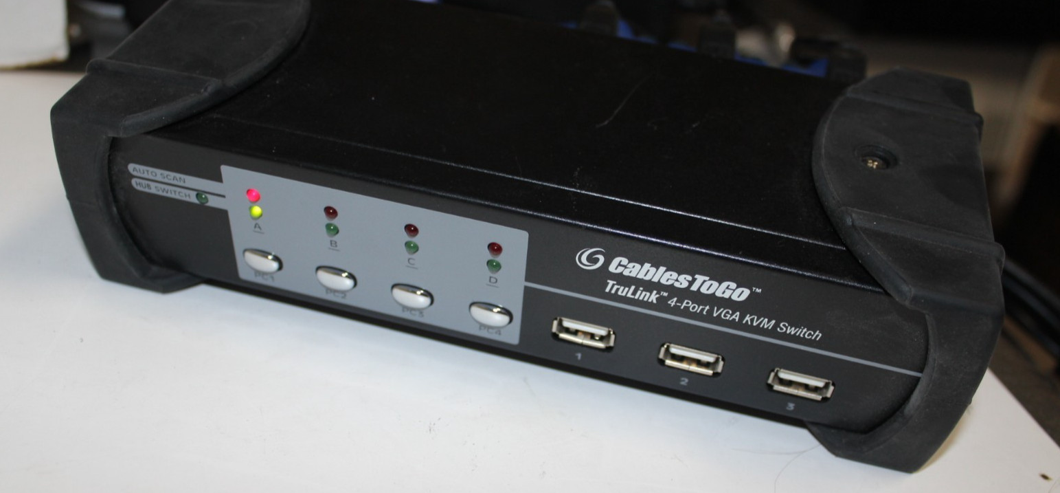 CABLESTOGO TRULINK 4-PORT VGA USB KVM SWITCH  *Parts