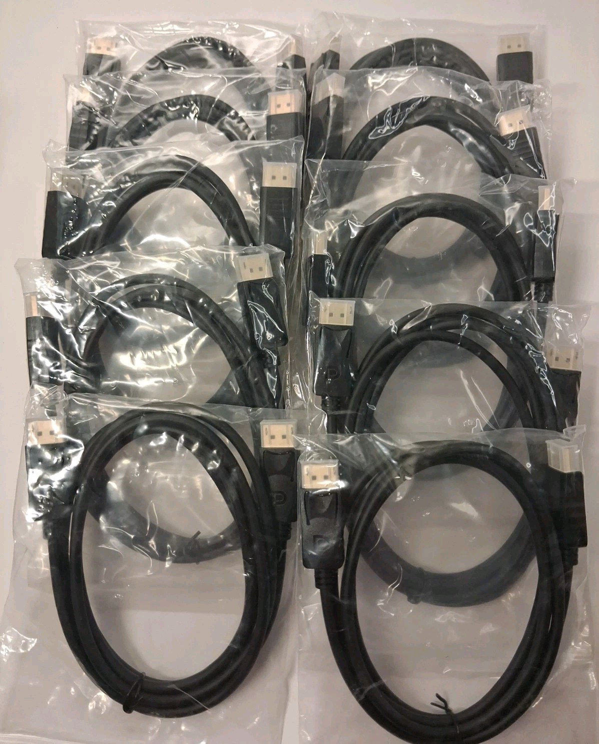 10 Pack - DisplayPort to Display Port Cable DP Male to Male Cord 4K HD 6ft