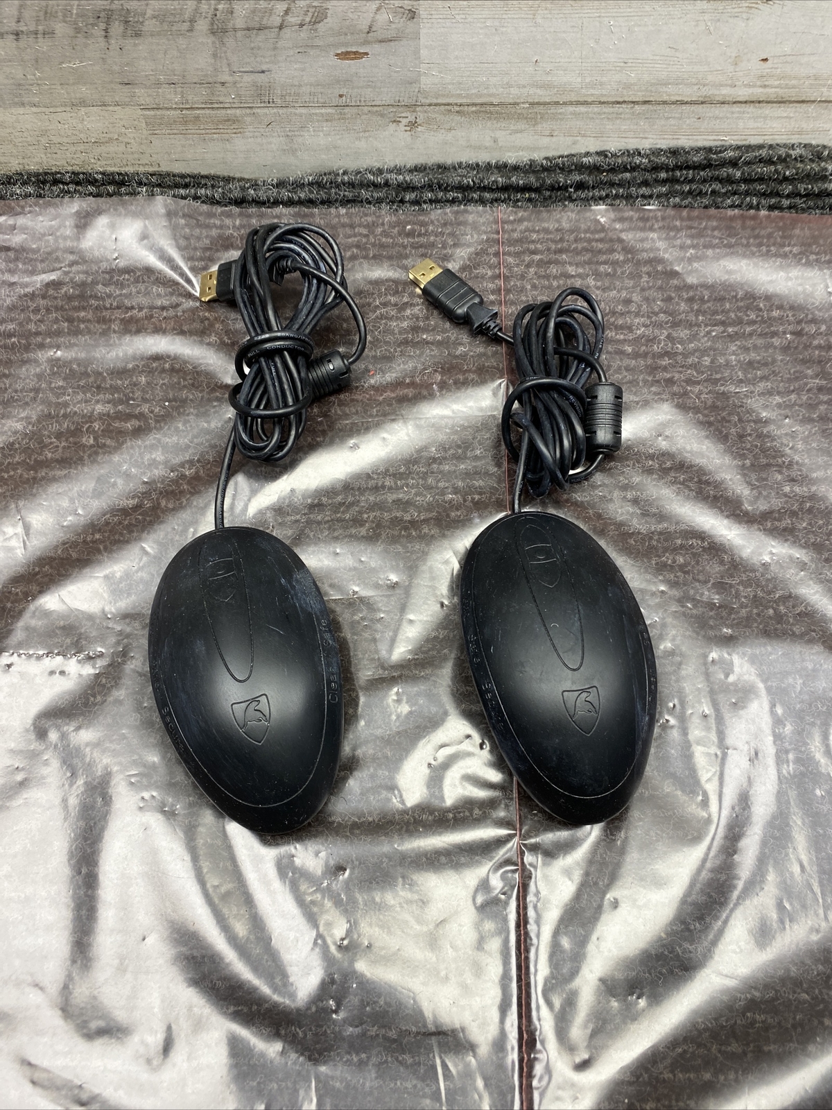 Used Lot of 2 Seal Shield SSM3 Silicone Optical USB Mouse