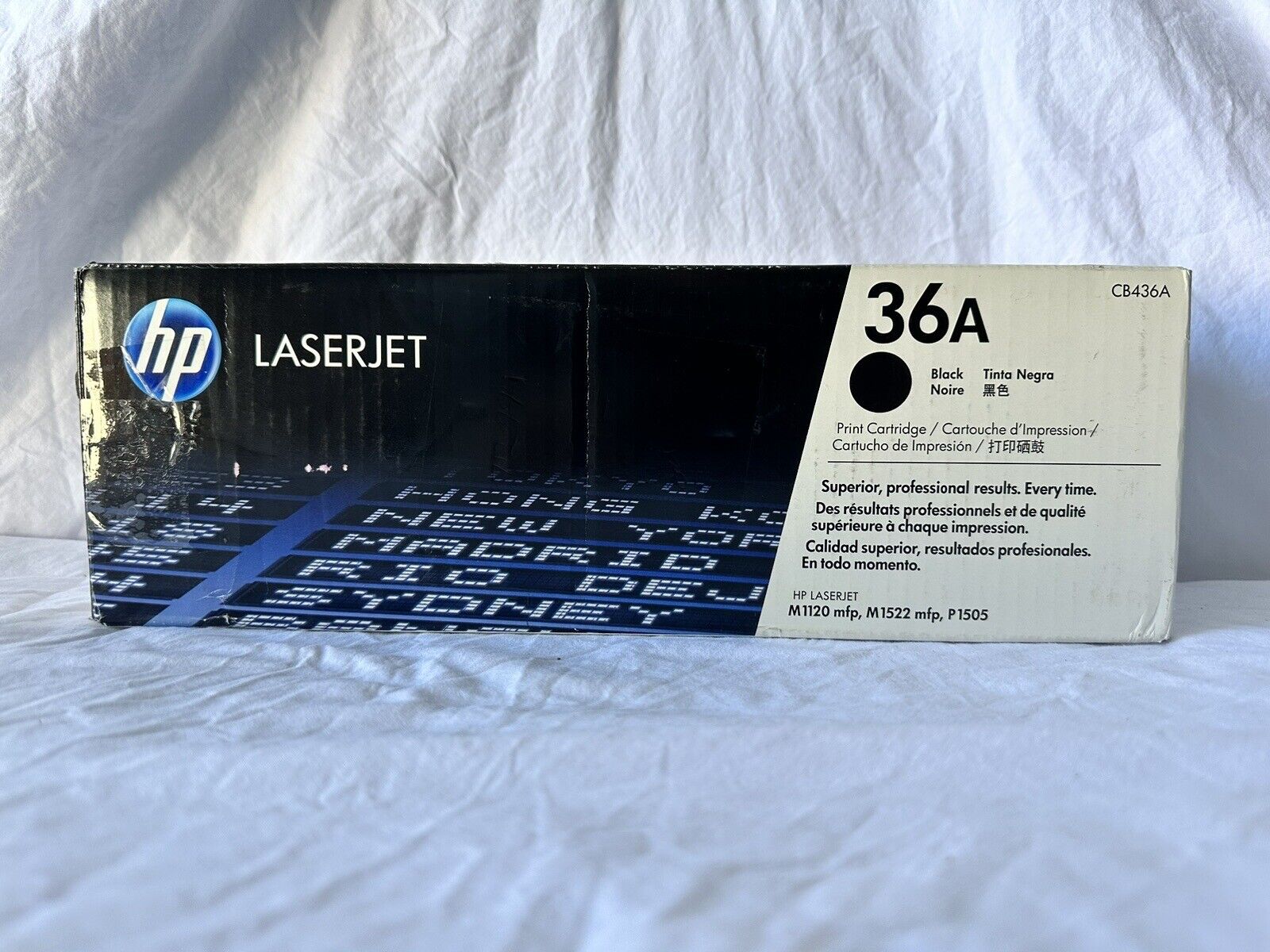 HP 36A LaserJet Toner Cartridge - Black (CB436A) Open Box, Sealed Foil