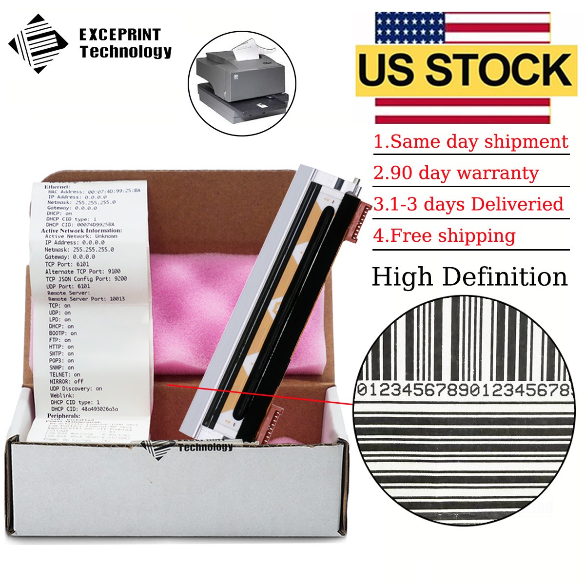 ✅ 7168-1012-9001 Printhead For NCR 7168 9pin 80mm 203dpi Printer US STOCK ✅