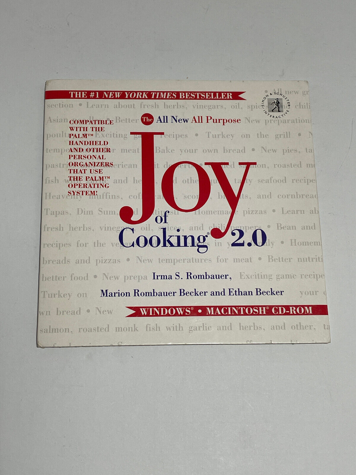 The Joy of Cooking 2.0 (2002 Simon & Schuster) -  CD-ROM
