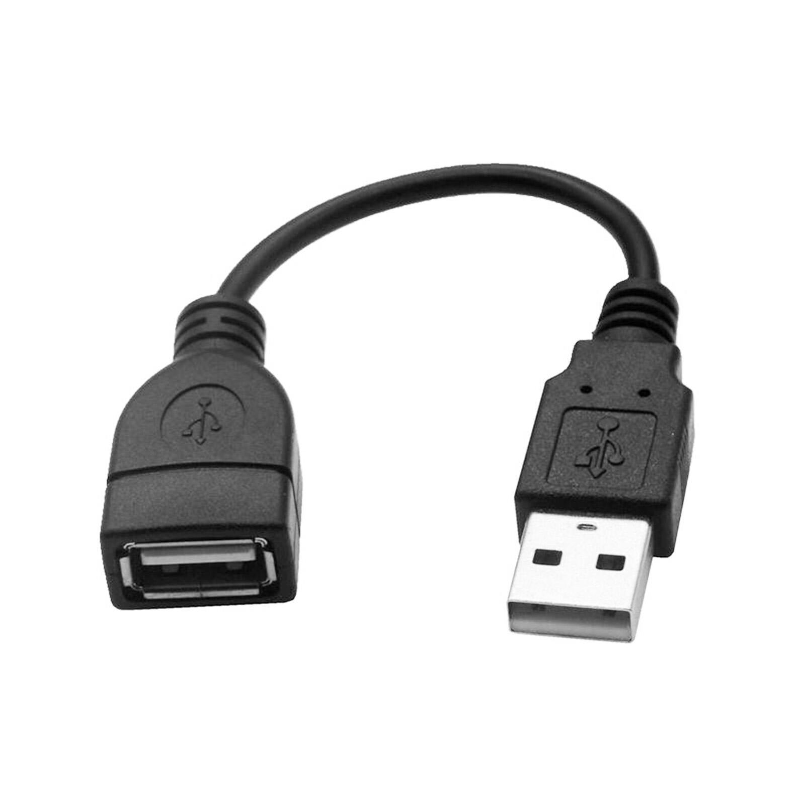 2X USB Extension Cable Male to Female USB 2.0 Extension Cord Fast Data Transfer