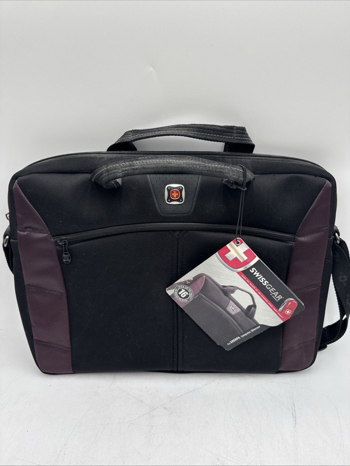 Wenger SWISSGEAR The SHERPA Slimcase Computer Sleeve Laptop Bag Black Purple