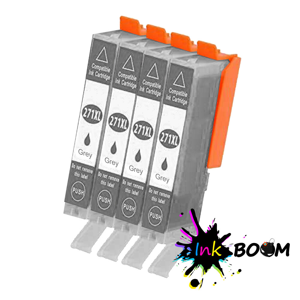 4 Grey Ink Cartridges for PGI-270XL CLI-271XL Pixma PIXMA MG7720 TS9020 TS8020