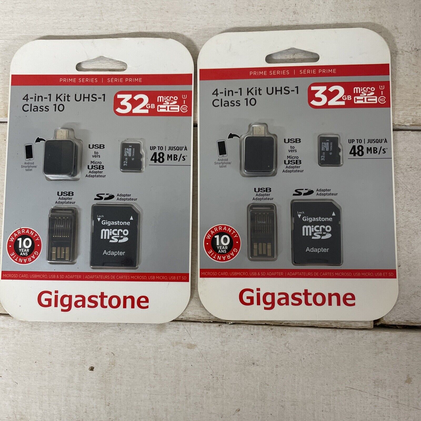 2- GigaStone 4-in-1 Kit 32GB  Class 10 UHS-1 Fast Shipping