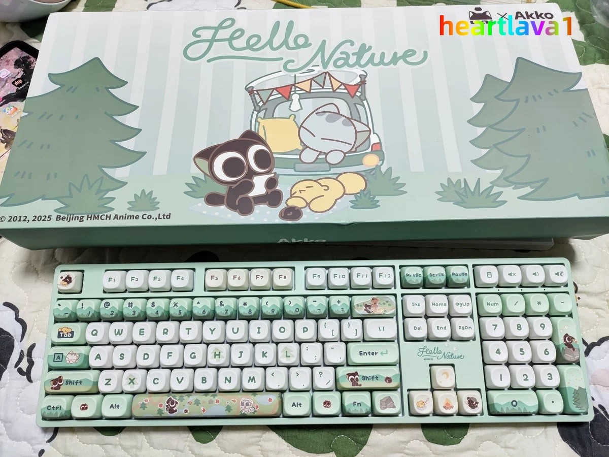 Offical The Legend of Hei Luo Xiaohei 108 Keys Three-mode Mechanical Keyboard
