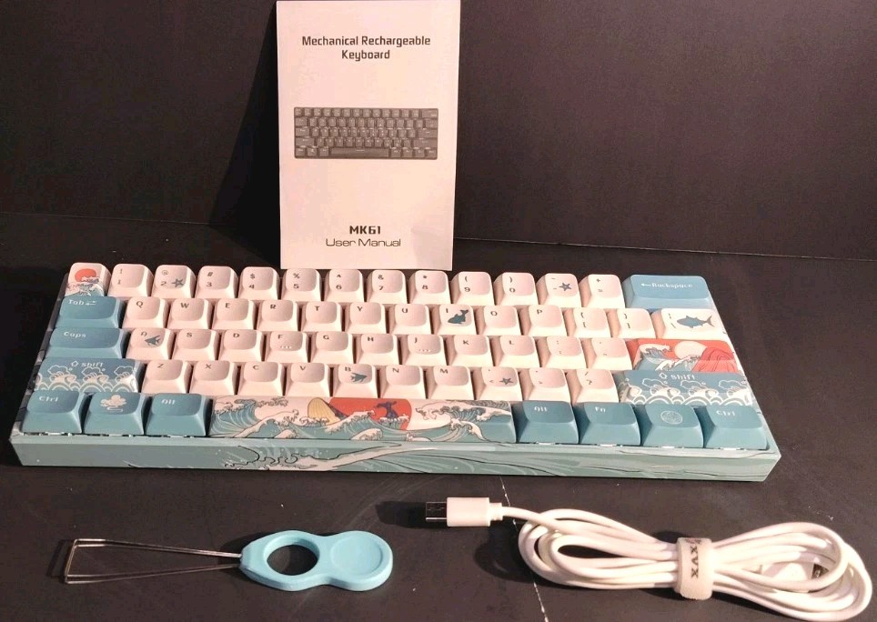 XVX M61/Mk61 Mechanical Gaming Keyboard Japanese Coral Sea Switches New W/O Box