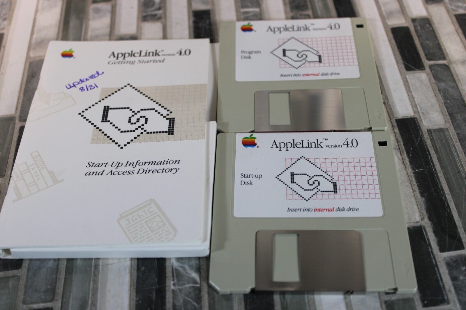 Apple Applelink Version 4.0 1987 Vintage Floppy Disks