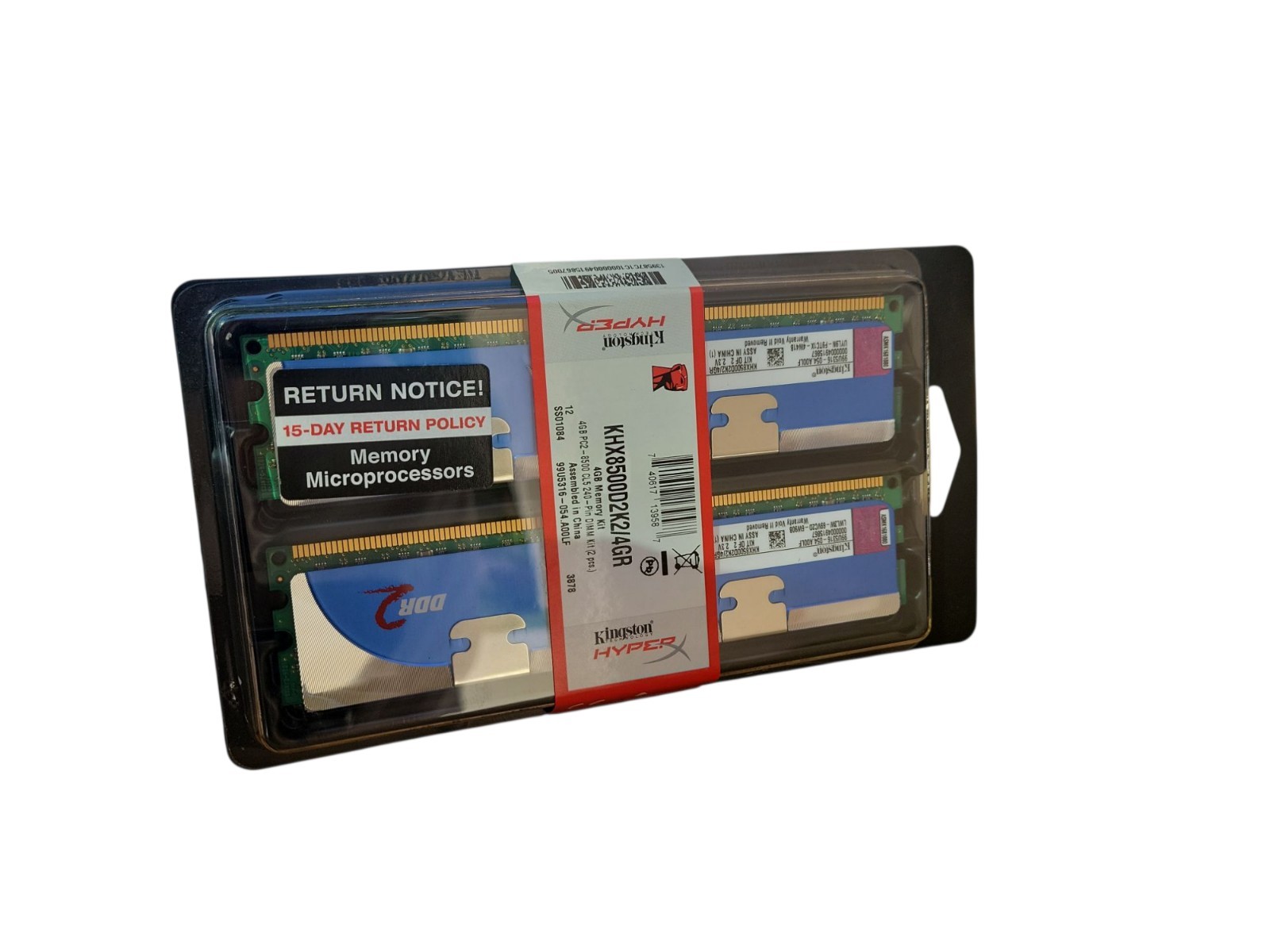 NEW SEALED Kingston 4GB 1066 MHz DDR2 SDRAM Memory (KHX8500D2K2) (2x2GB modules)
