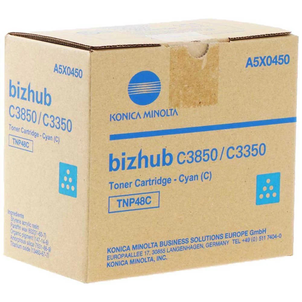 Original Konica Minolta TNP48C Cyan Toner. New Sealed Box, We Ship Fast