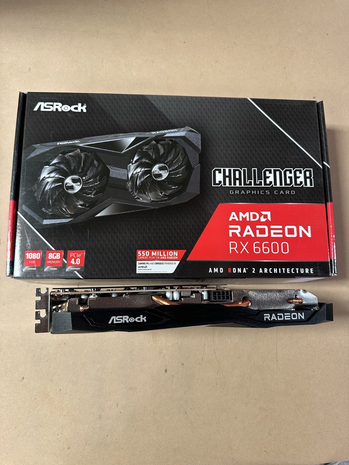 ASRock RX 6600 Challenger  8GB GDDR6 Graphics Card