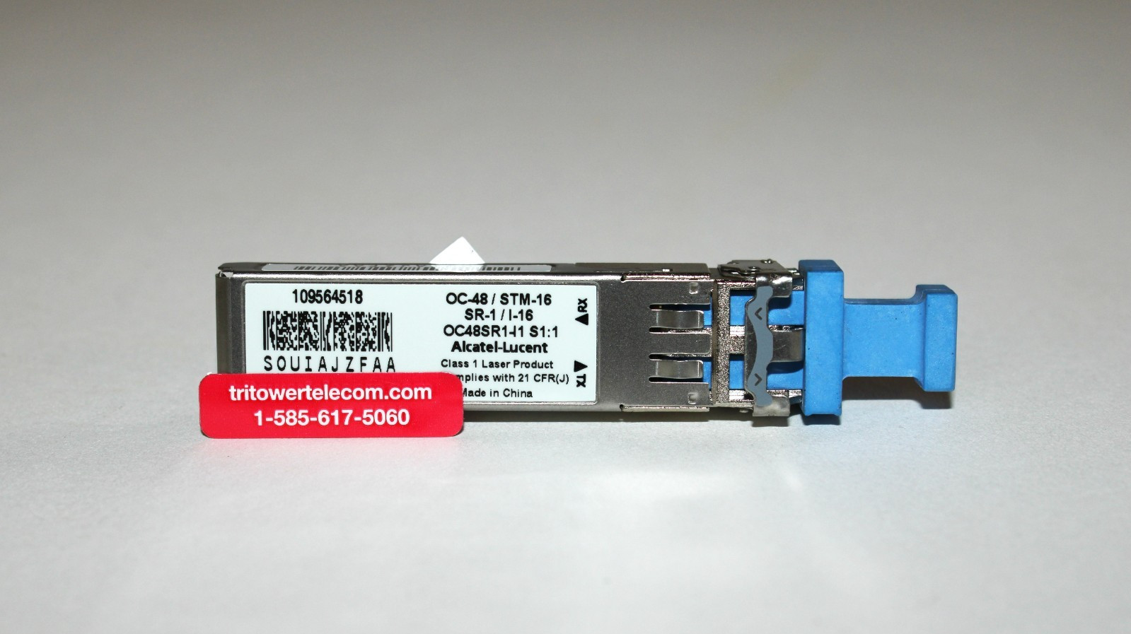 109564518, ALCATEL-LUCENT 1665 OC48 SFP OPTICAL TRANSCEIVER