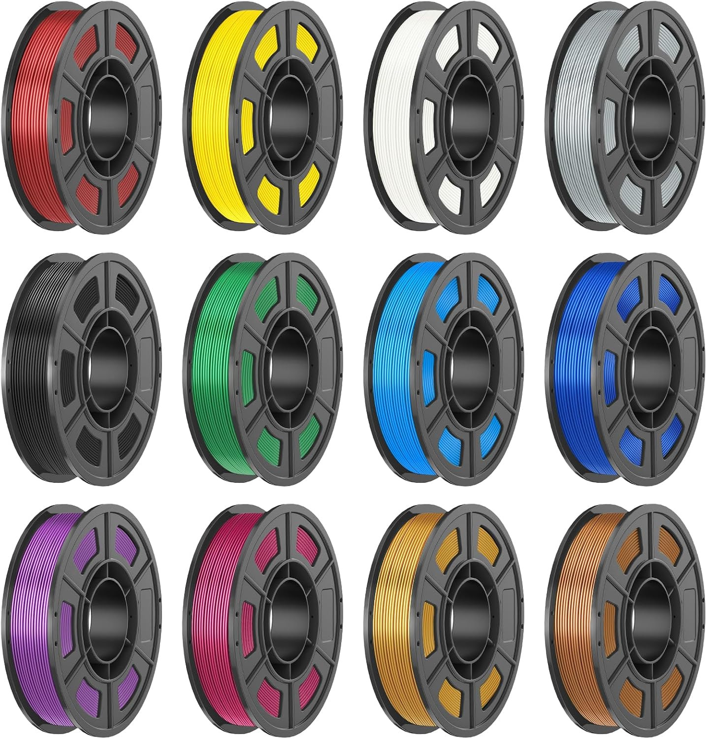3D Printer Filament Bundle, Silk PLA Filament 1.75Mm