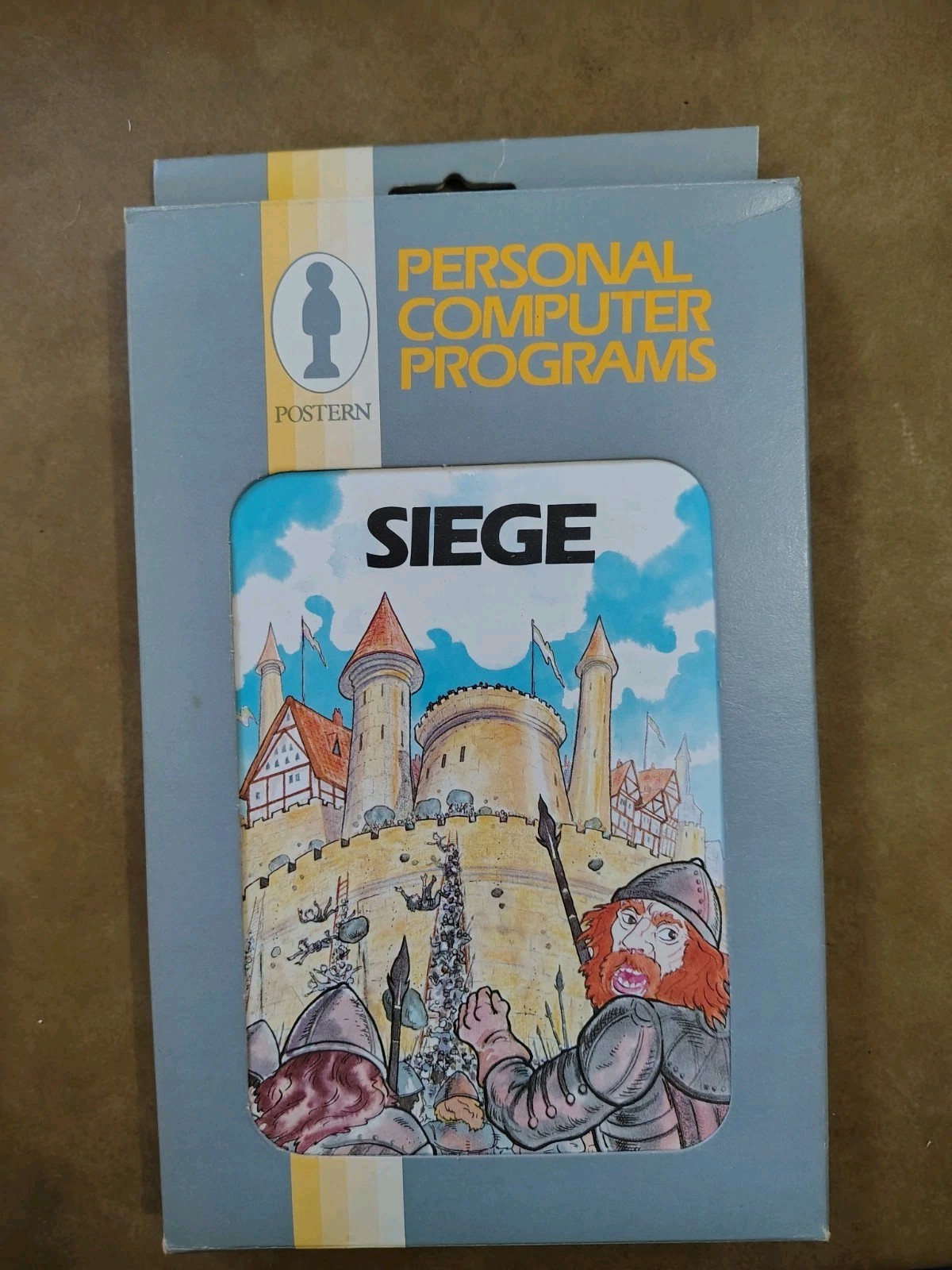 Commodore VIC 20 Siege by Postern BIG BOX Cassette Tape TESTED - CBM vic-20