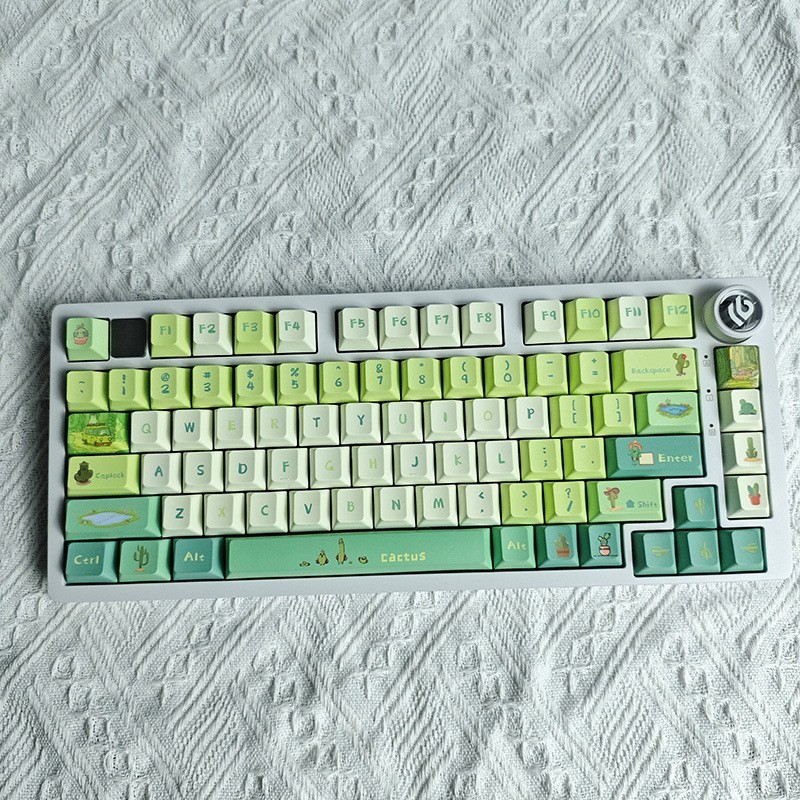 Cactus Keycap Set PBT XDA Custom Keycaps for MX Mechanical Keyboard 132 Keys