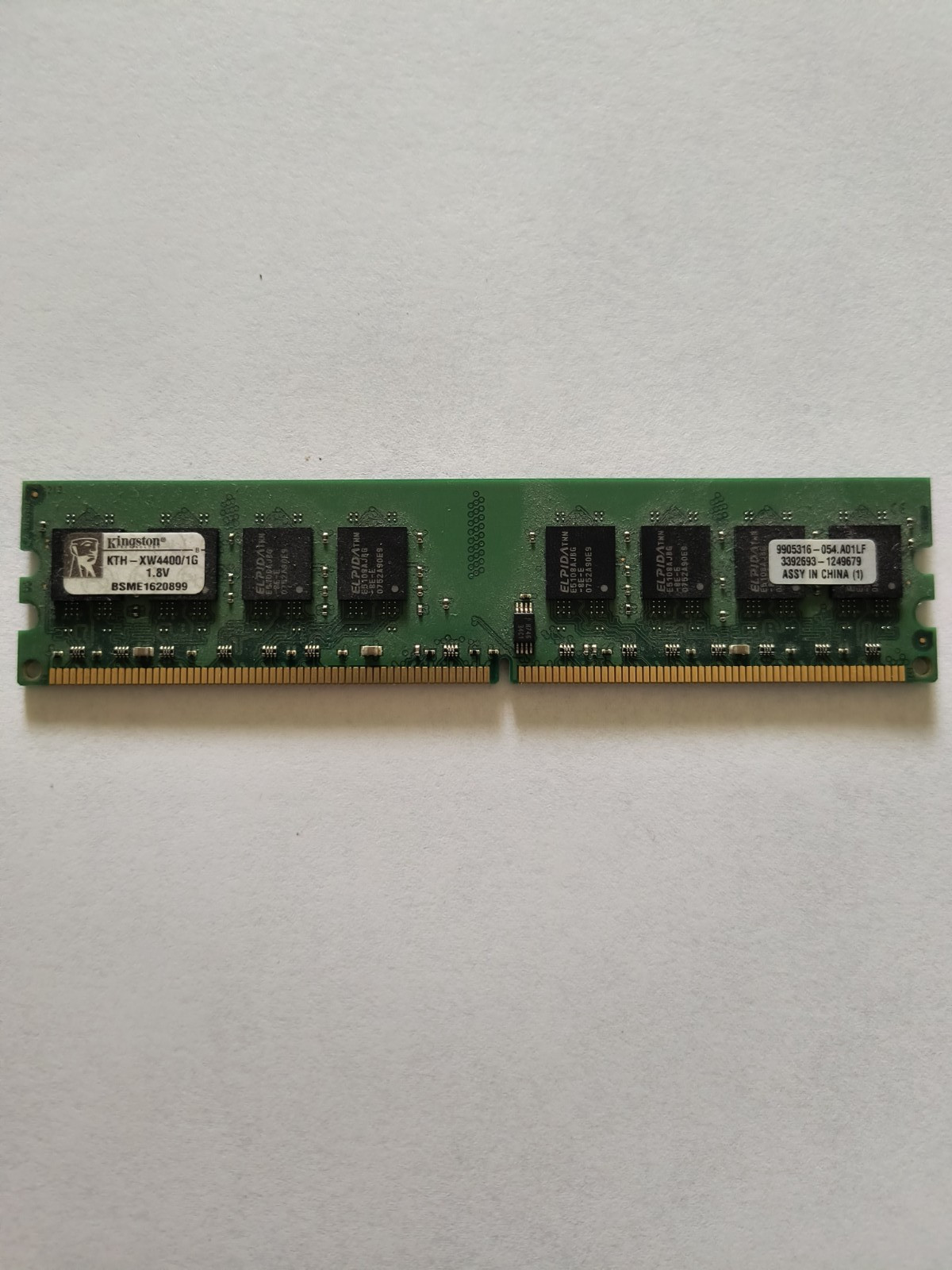 Kingston 1GB DDR2 desktop RAM module: Model Number KTH-XW4400/1G