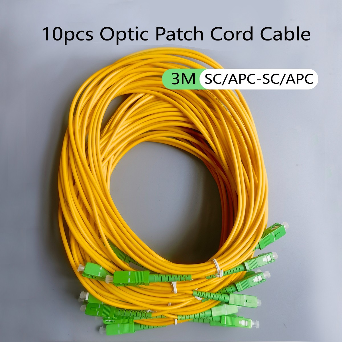 1/2/3/5/10pcs Fiber Optic Cable SC/APC-SC/APC 3M  Simplex Mode Indoor FTTH