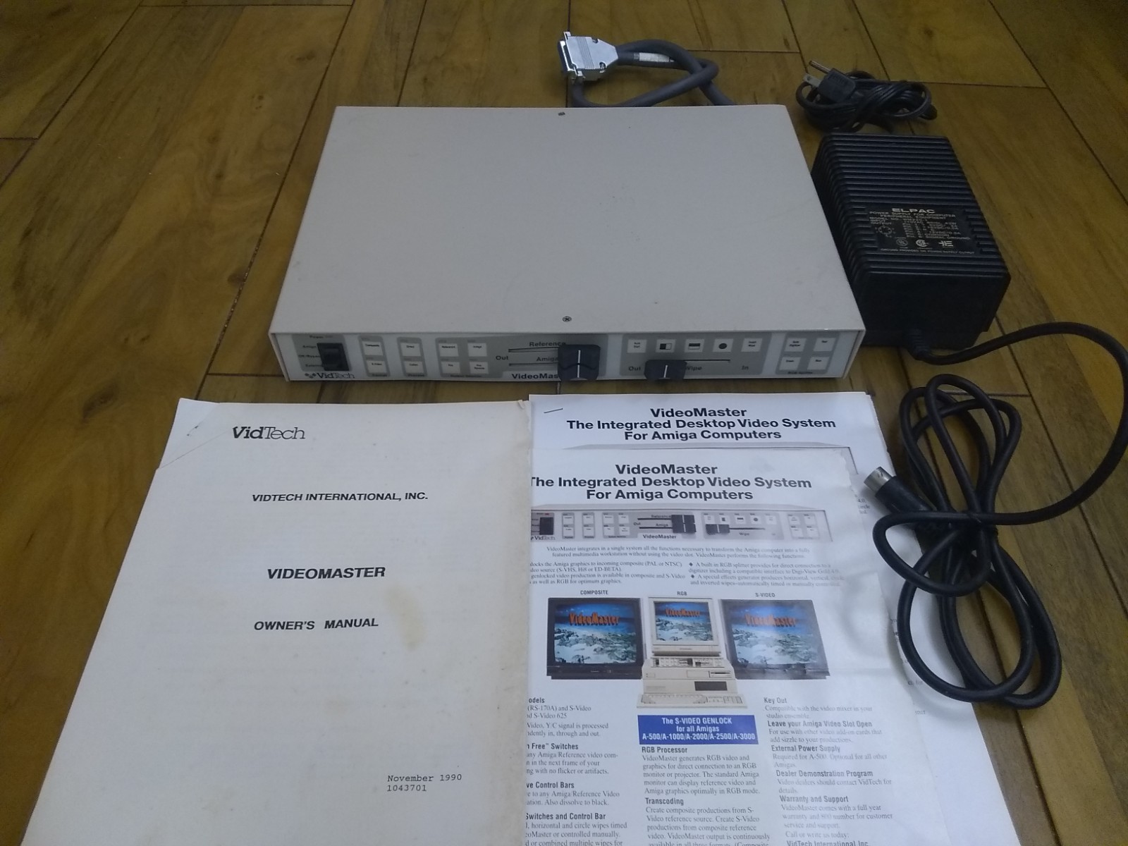VideoMaster W/ Docs For Commodore Amiga, WORKING, Genlock+Video Effects, VidTech