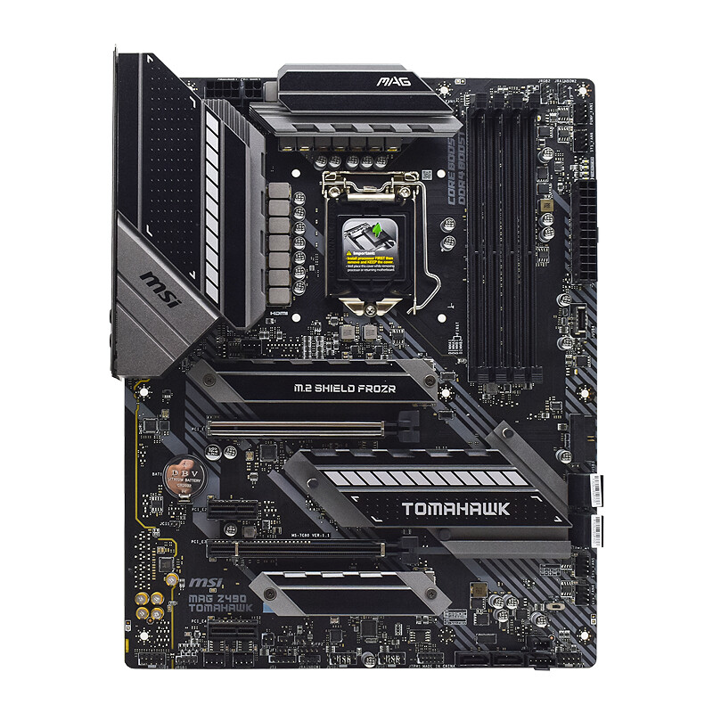 MSI MAG Z490 TOMAHAWK Motherboard ATX Intel Z490 LGA1200 DDR4 128GB SATA3 M.2 DP
