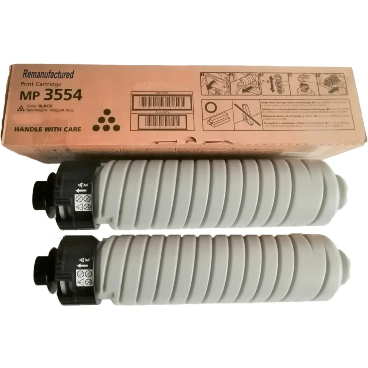 SAIBOYA 2PK MP3554 Black Toner Cartridge Replacement for Ricoh Printers..