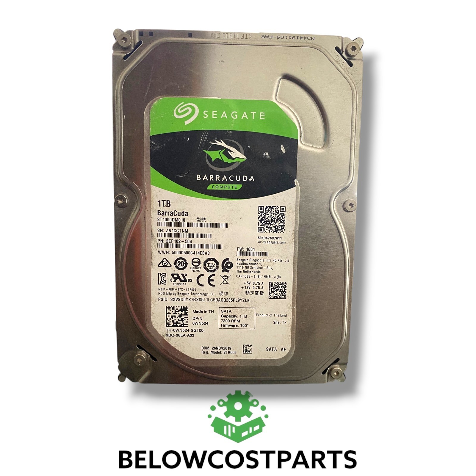 💻 Seagate BarraCuda ST1000DM010 1TB 7200RPM SATA 3.5" HDD ⚙️