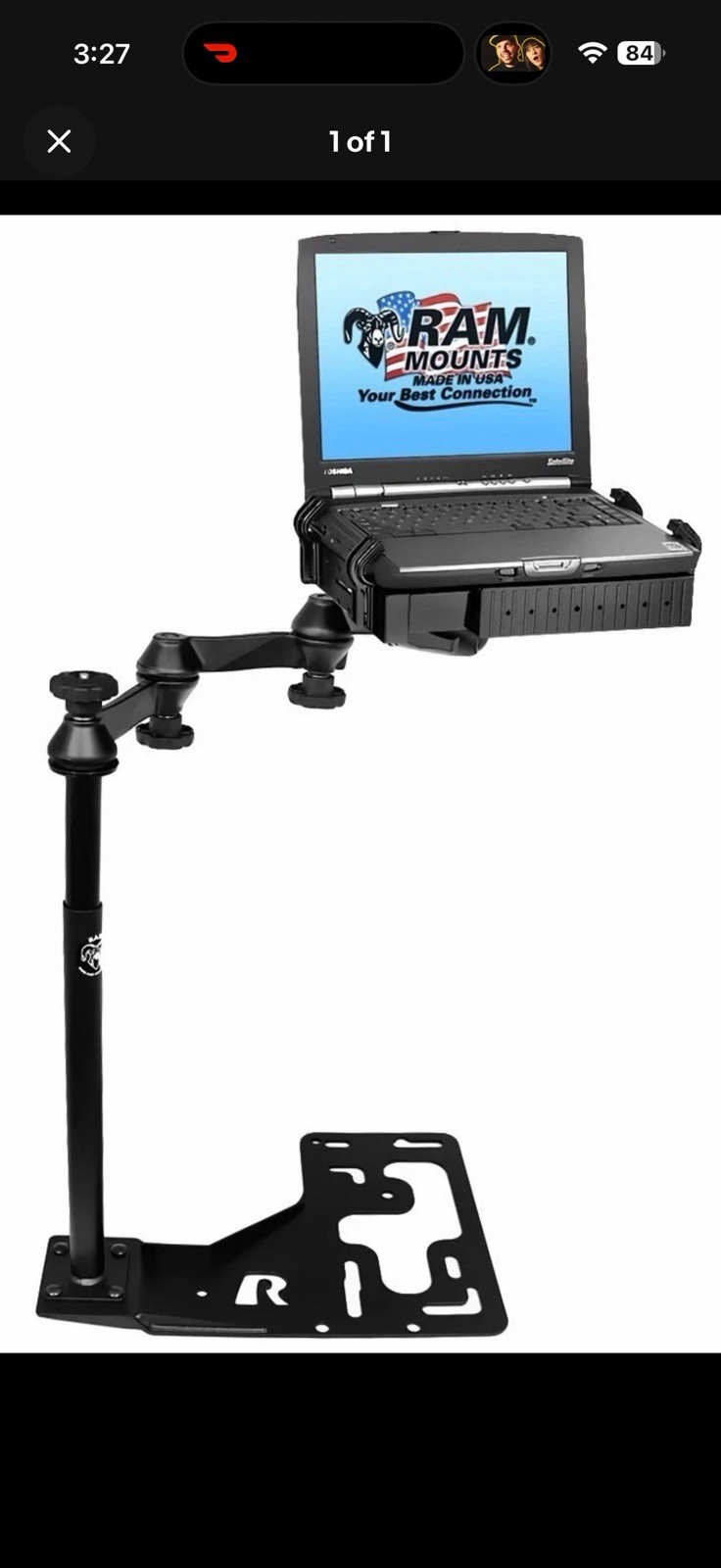 Ram Mount RAM-VB-168 Universal No-Drill Laptop Mount NEW OLD STOCK