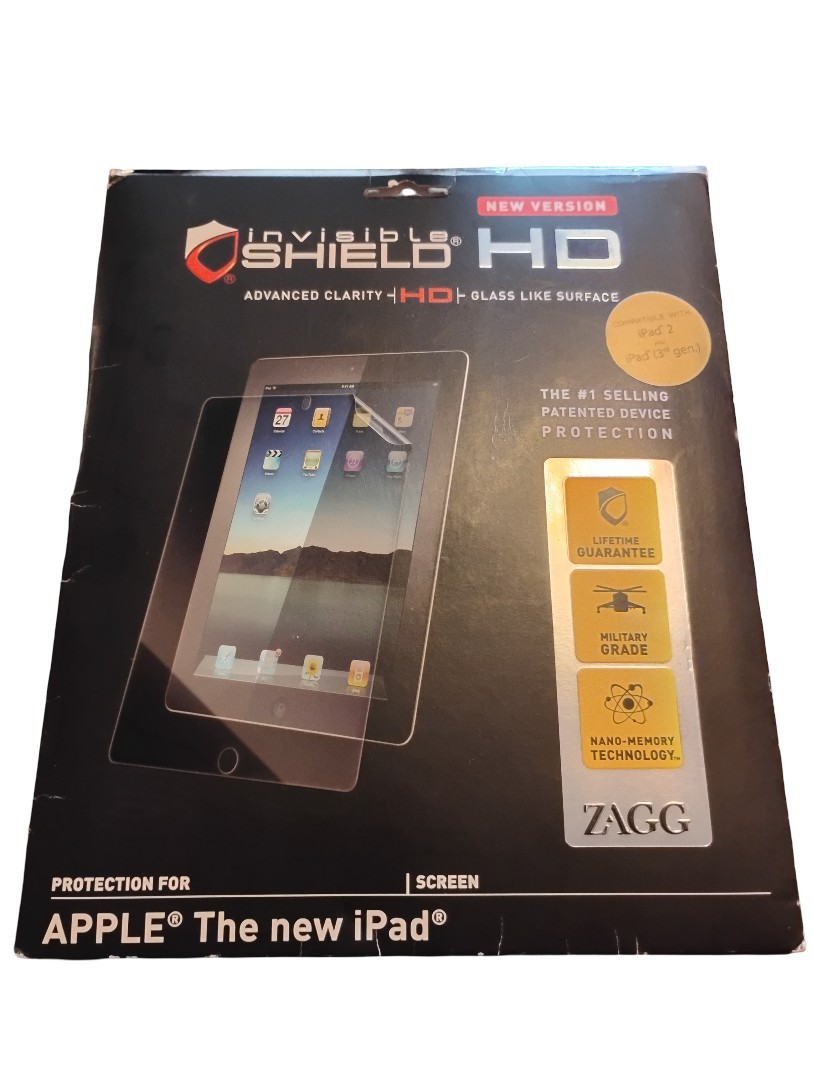Zagg Invisibleshield HD for Apple iPad 2nd & 3rd Generation