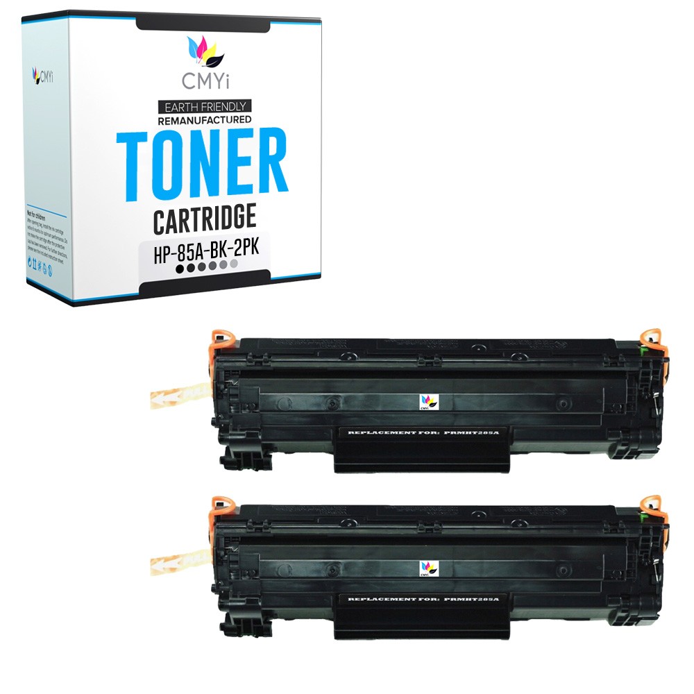 CMYi 2X Replacement 85A Black Printer Toner Cartridges for HP LaserJet Pro M1139