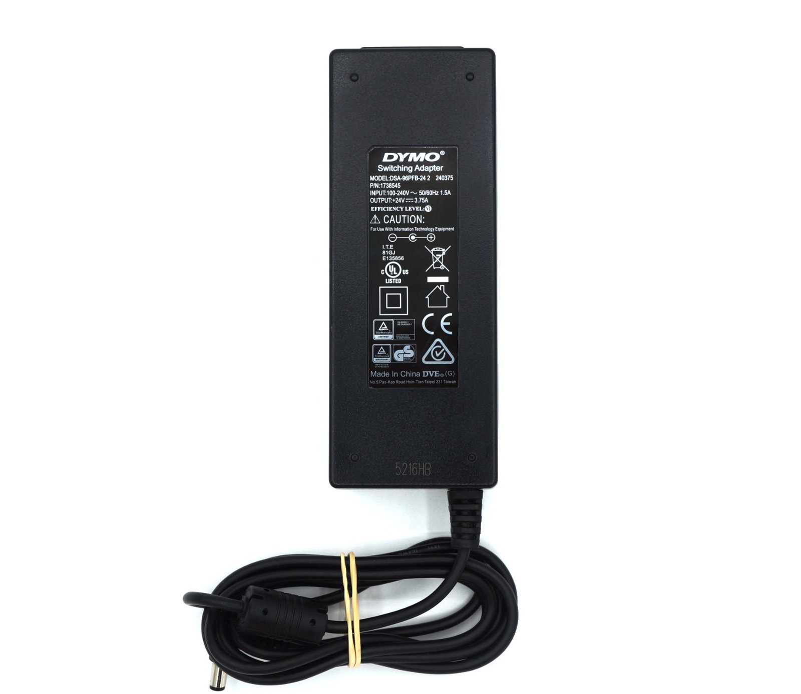 Genuine DYMO 1738545 Power Adapter 24V 3.75A for LabelWriter 4XL 5XL DSA-96PFB-2