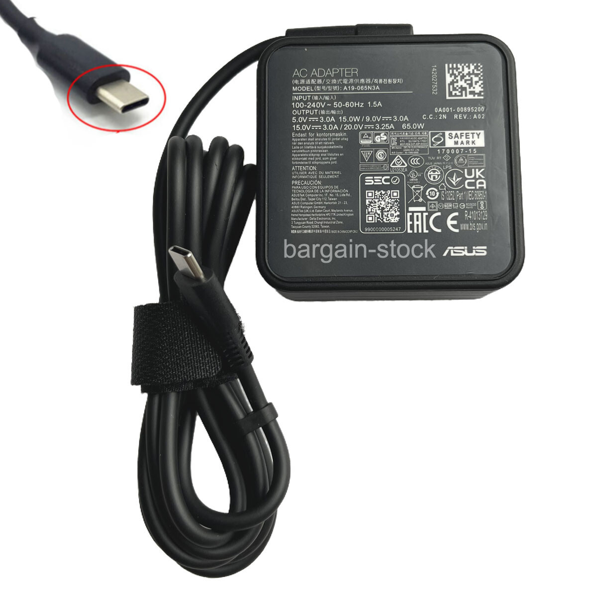 65W 20V AC Adapter Charger For ASUS ExpertBook P1 P1403 P1503 P1503CVA P1403CVA