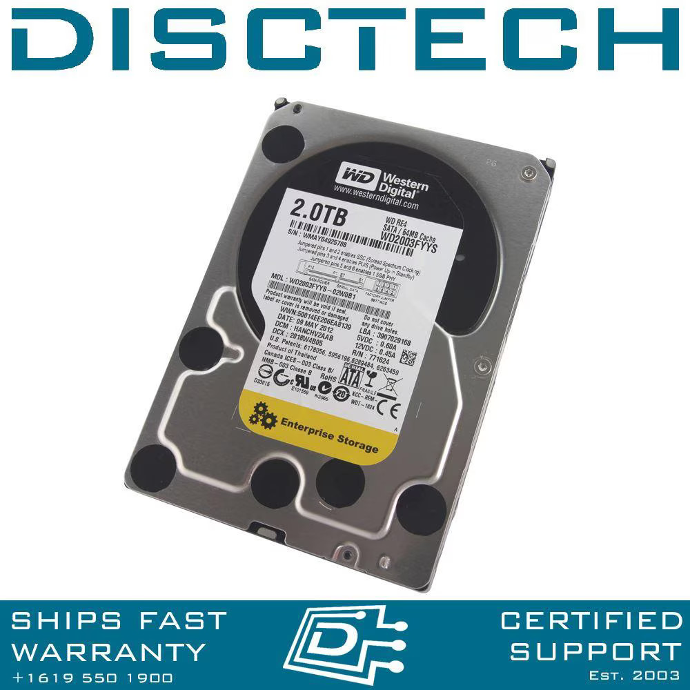 Western Digital RE4 WD2003FYYS Enterprise SATA Hard Disk Drive