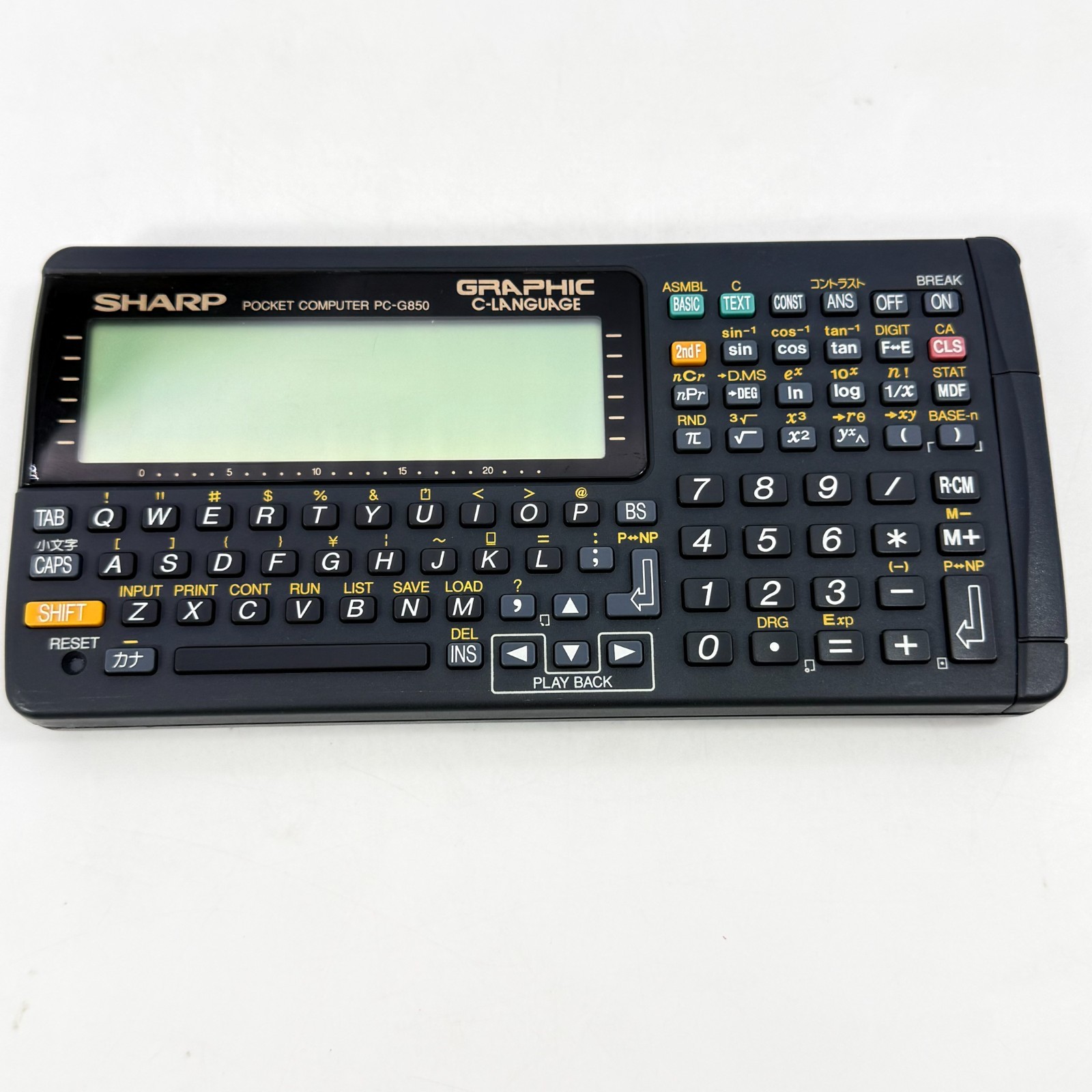 SHARP Pocket computer PC G850 Programmable Calculator No battery