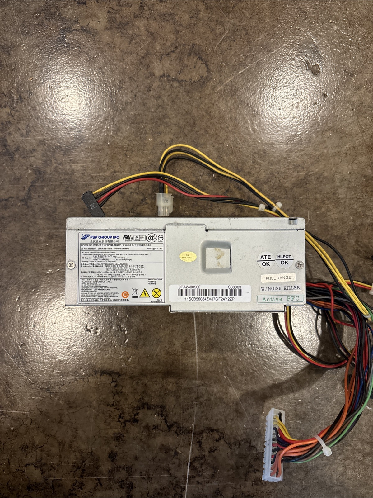 FSP FSP240-50SBV FSP GROUP Power Supply Input 110-240V Output 240W MAX